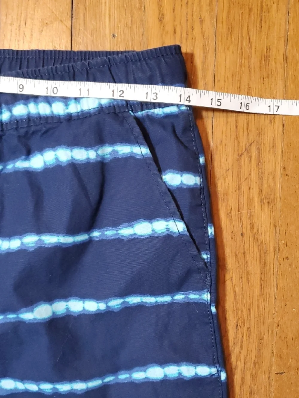 The Children's Place Navy Blue and Light Blue Striped Boys Shorts